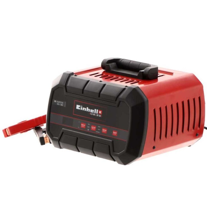 Einhell CE-BC 30 M akkulaturi, käynnistin ja ylläpitolaturi, 12–24 V, 100 A