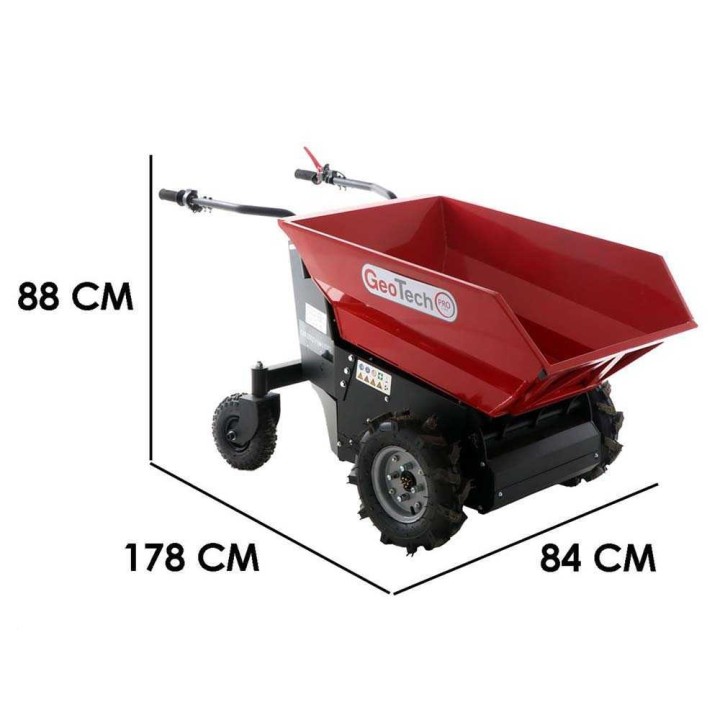 GeoTech Pro CAR E500 e-Lift akkukäyttöinen motocarriola, 48 V, 500 kg