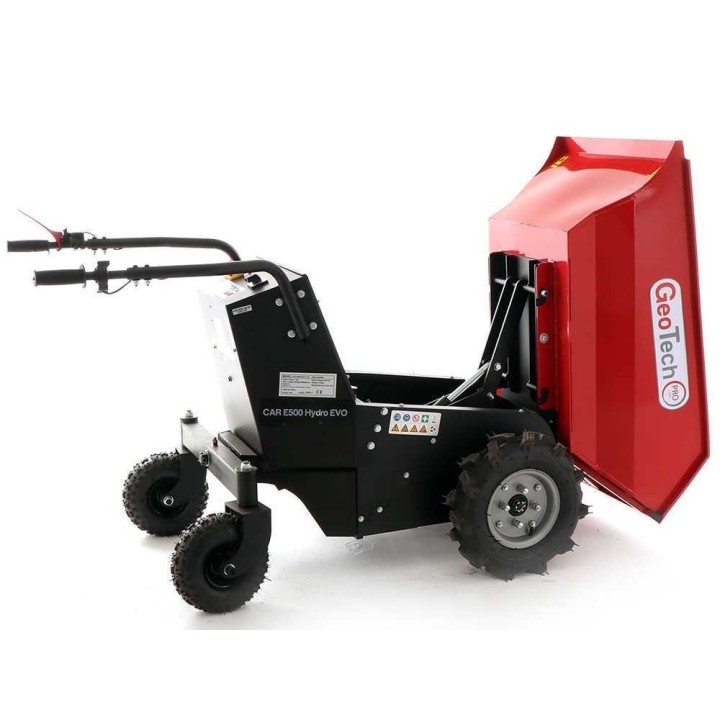 GeoTech Pro CAR E500 e-Lift akkukäyttöinen motocarriola, 48 V, 500 kg