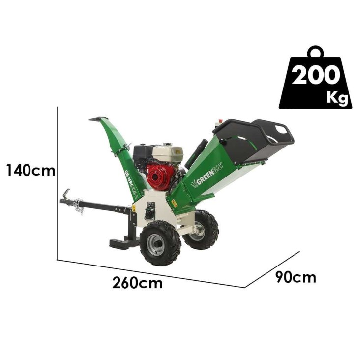GreenBay GB-WRC 120 H biomurskain, Honda GX390, 13 HP, 90 mm