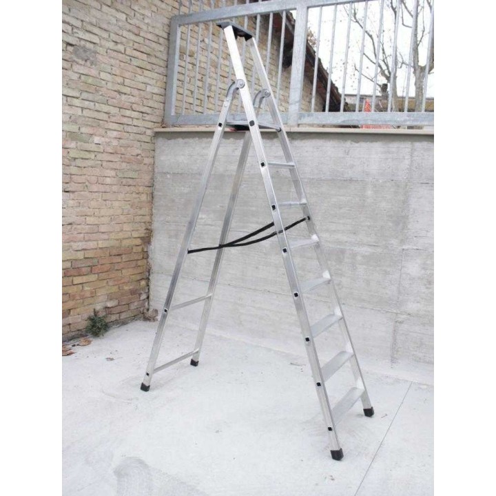 Facal Q50-8 alumiinitikas, 8 askelmaa, pukkitoiminto, 362,5 cm, 150 kg