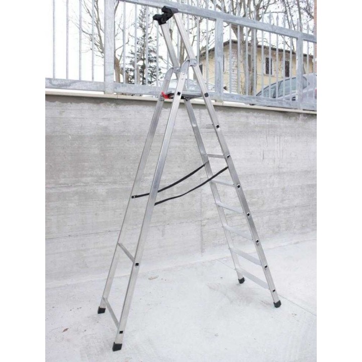 Facal Q50-8 alumiinitikas, 8 askelmaa, pukkitoiminto, 362,5 cm, 150 kg