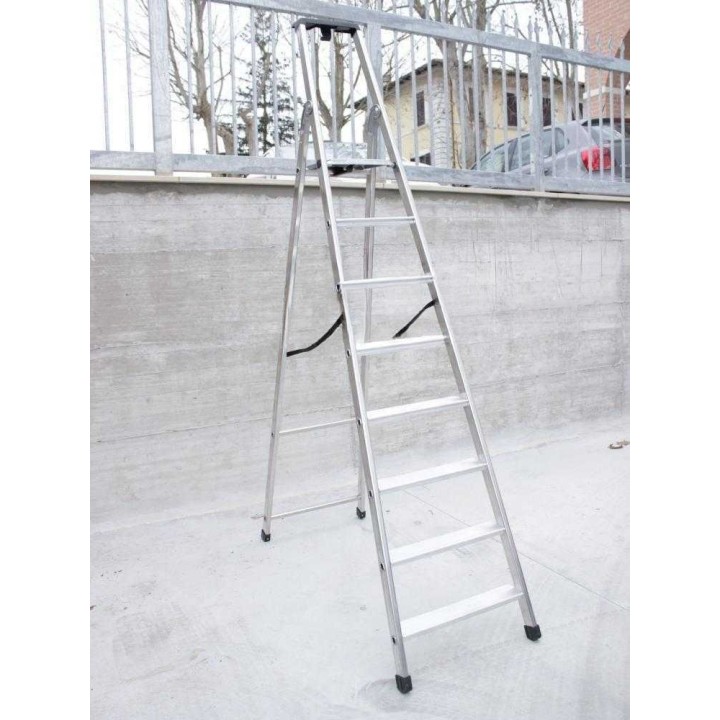 Facal Q50-8 alumiinitikas, 8 askelmaa, pukkitoiminto, 362,5 cm, 150 kg