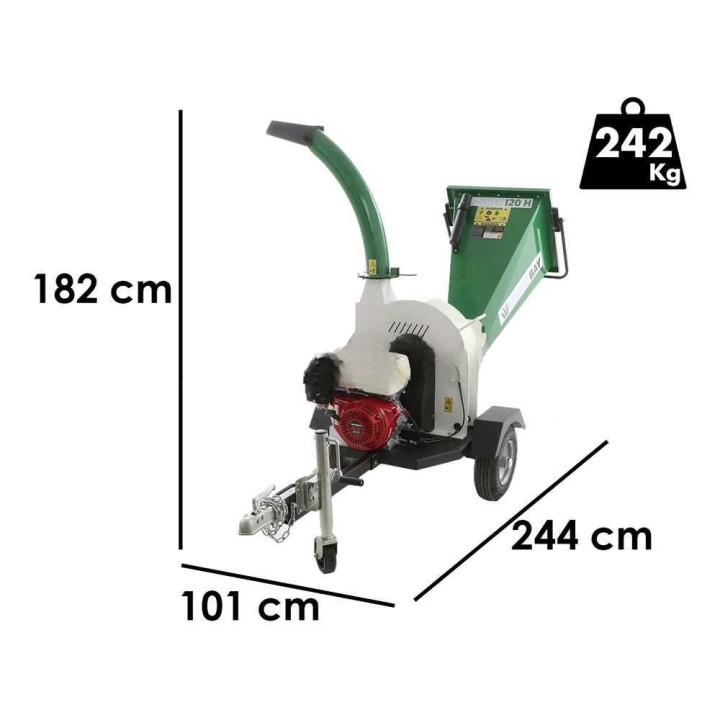GreenBay GB-WDC 120 H -biocippuri, Honda GX390, 13 HP, 90 mm