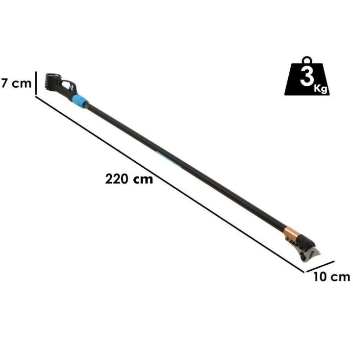 Campagnola STARK 220 sähköoksasakset, 21,6 V, 2 akkua, 220 cm varsi