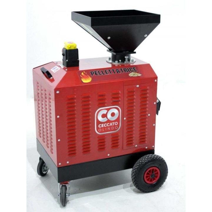 Ceccato Olindo Trifase 5,5 HP -pellettikone, 400 V, 60–70 kg/h