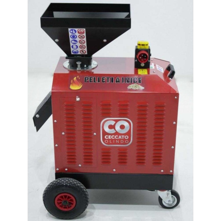 Ceccato Olindo Trifase 5,5 HP -pellettikone, 400 V, 60–70 kg/h