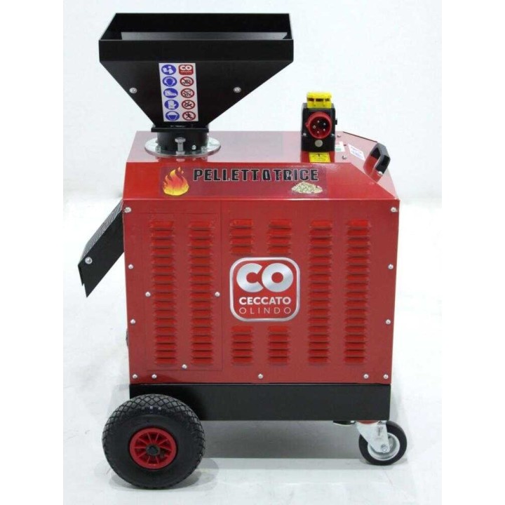 Ceccato Olindo Trifase 5,5 HP -pellettikone, 400 V, 60–70 kg/h
