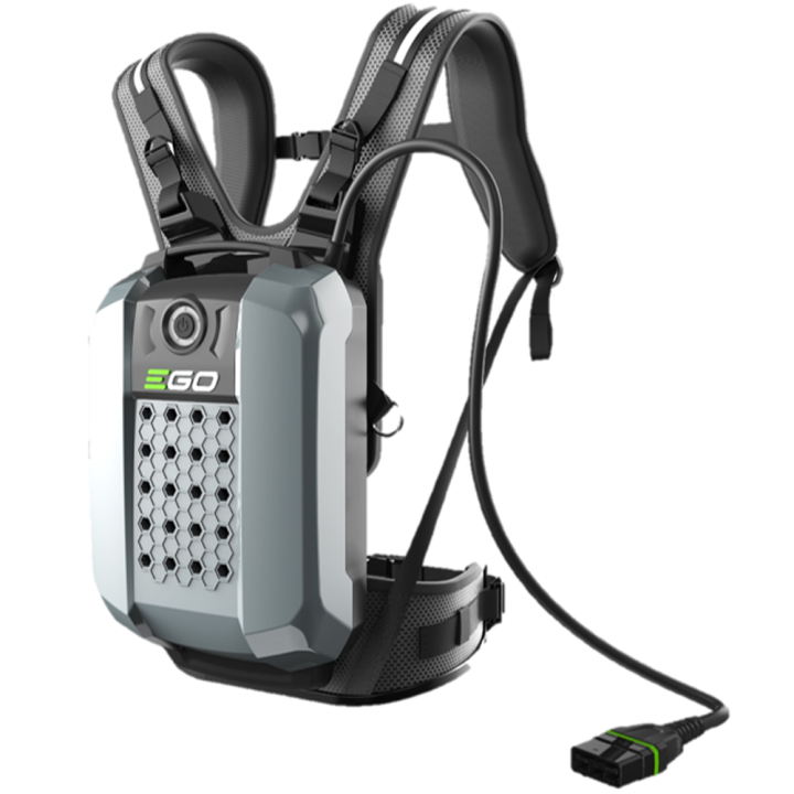 EGO Professional X BAX1501 reppuakku valjaat ja sovitin