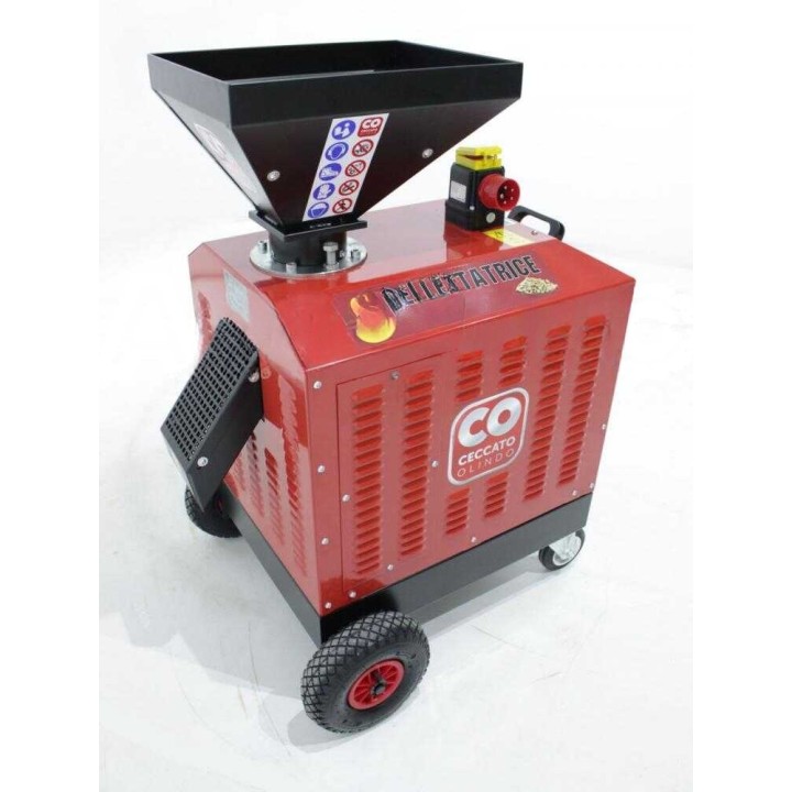 Ceccato Olindo Trifase 5,5 HP -pellettikone, 400 V, 60–70 kg/h