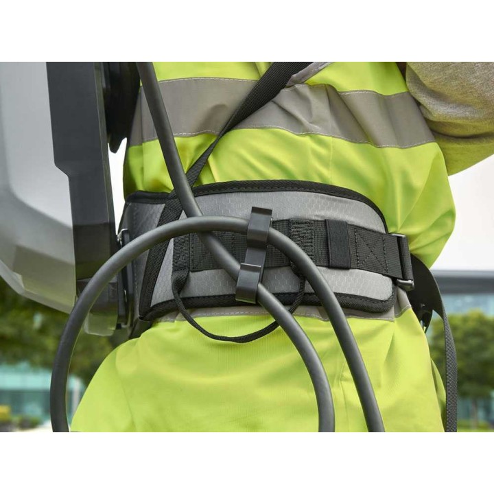EGO Professional-X BAX1501 reppuakku, valjaat ja sovitin