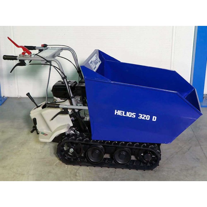 BullMach HELIOS 320 D telaketjudumpperi, 320 kg, 6,5 HP, dumppilava