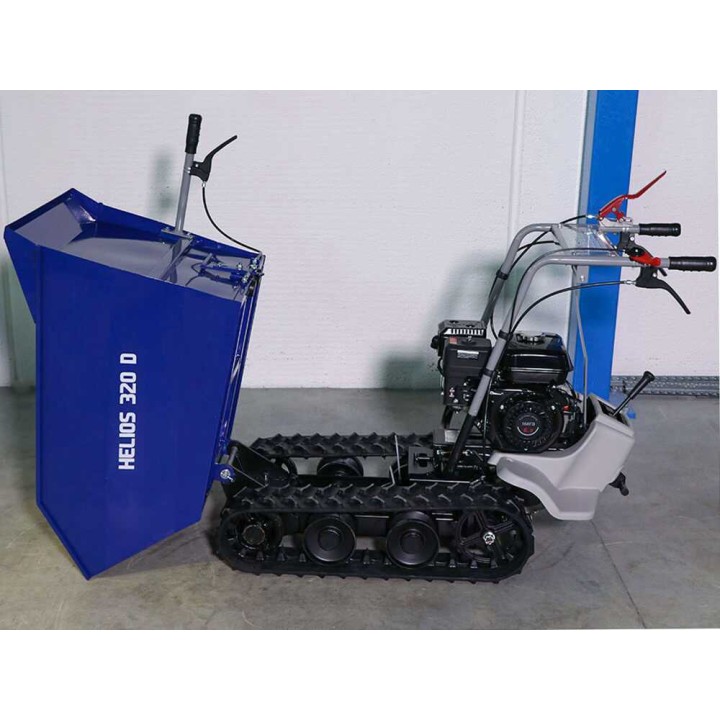 BullMach HELIOS 320 D telaketjudumpperi, 320 kg, 6,5 HP, dumppilava