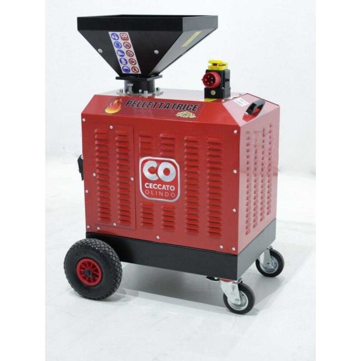 Ceccato Olindo Trifase 5,5 HP -pellettikone, 400 V, 60–70 kg/h