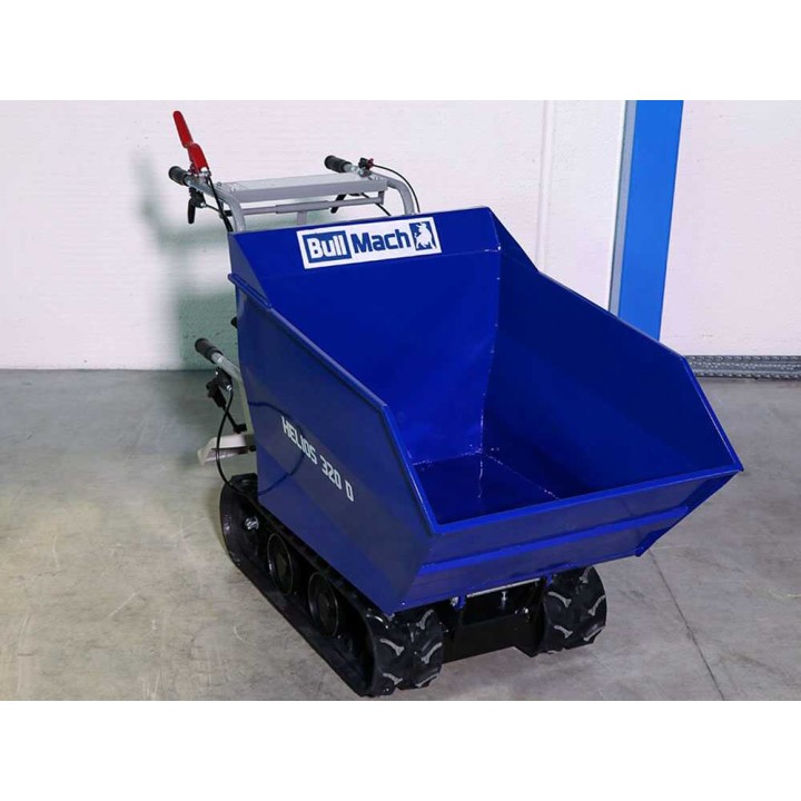 BullMach HELIOS 320 D telaketjudumpperi, 320 kg, 6,5 HP, dumppilava