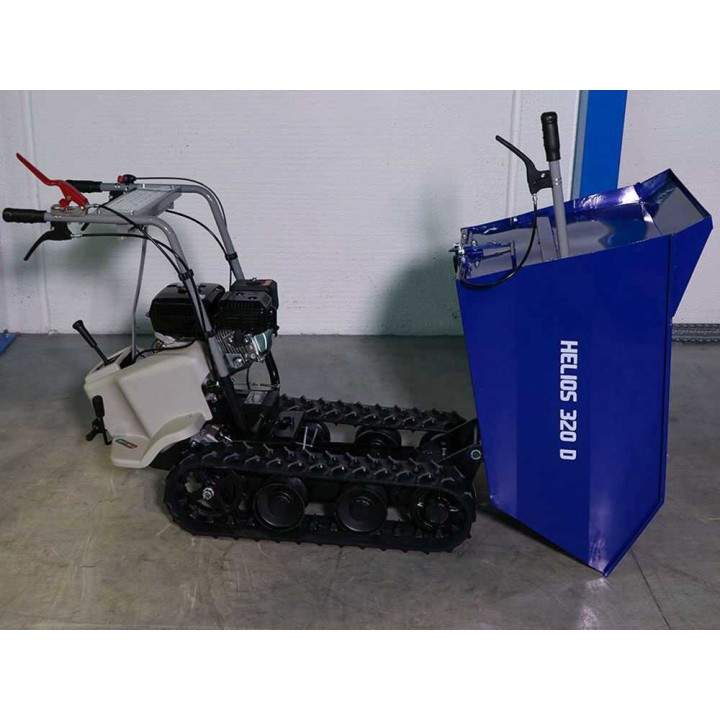 BullMach HELIOS 320 D telaketjudumpperi, 320 kg, 6,5 HP, dumppilava