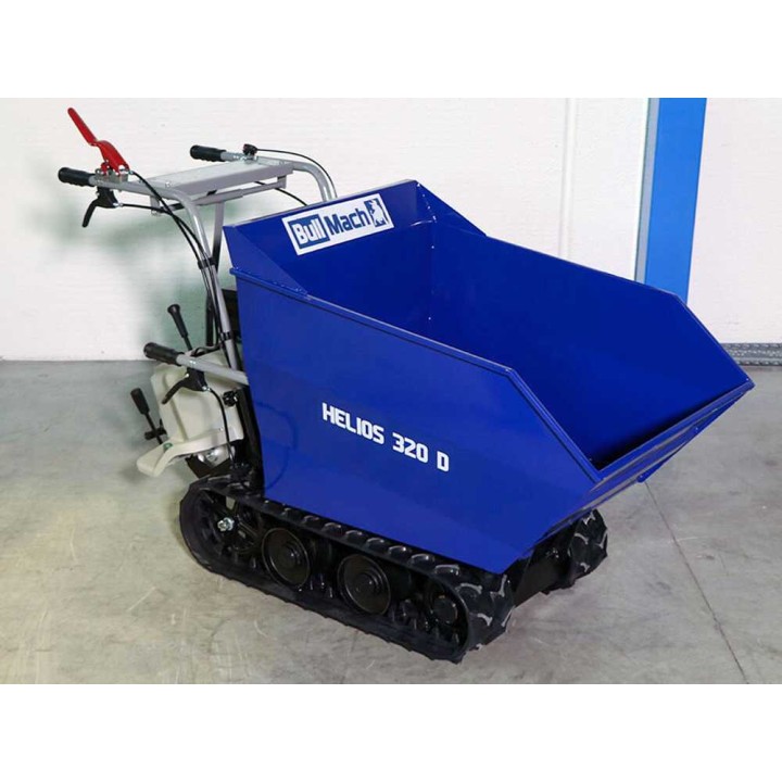 BullMach HELIOS 320 D telaketjudumpperi, 320 kg, 6,5 HP, dumppilava