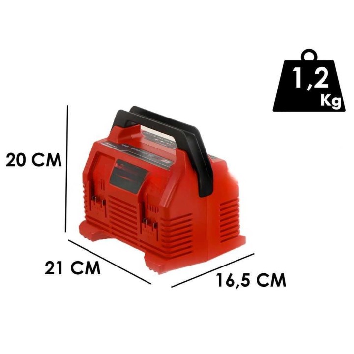 Einhell 2x2 Power X-Quattrocharger 4 A -akkulaturi neljällä portilla