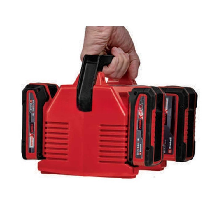 Einhell 2x2 Power X-Quattrocharger 4 A -akkulaturi neljällä portilla