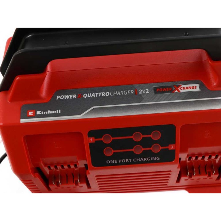 Einhell 2x2 Power X-Quattrocharger 4 A -akkulaturi neljällä portilla