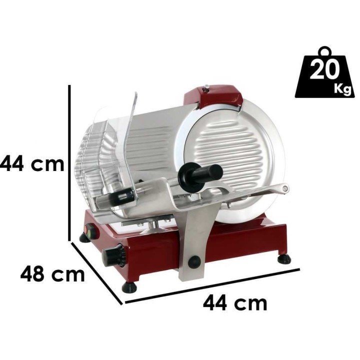 FAC F 300 R Rosso sähköinen viipalointikone, terä 300 mm, 220 W, punainen
