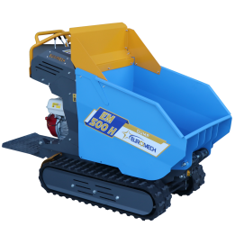 EM500H Dump telaketjudumper Honda GX200 500 kg hydraulinen kippilava