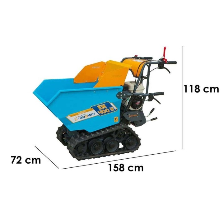EM400H-Dump telaketjudumper, Honda GP 160, 400 kg, 6+2 vaihdetta