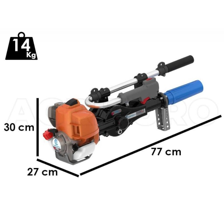 Campagnola GSM Toro Evoluzione K oksatäristin, 407 cm, 2,8 HP, koukku