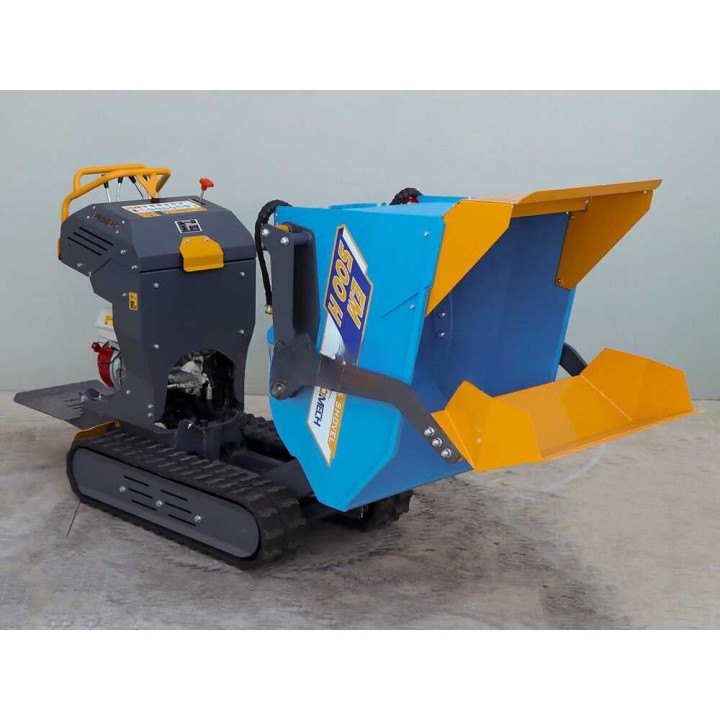EuroMech EM500H-Dump & Shovel telaketjukuljetin, Honda GX200, 500 kg