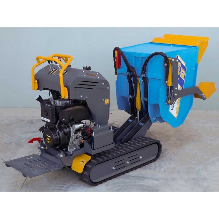 EM500L-Dump & Shovel hydraulinen telaketjudumper, 500 kg, 6,5 HP diesel, kuormauslapio