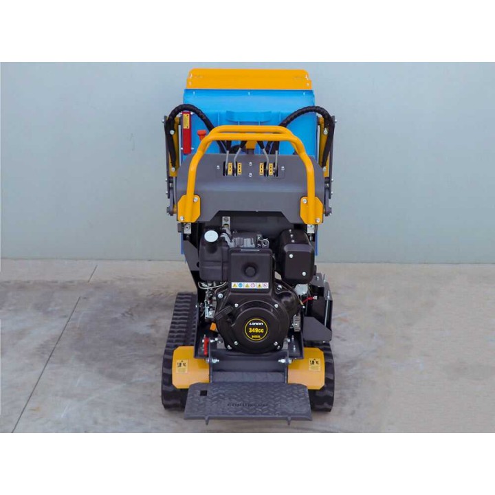EM500L-Dump & Shovel hydraulinen telaketjudumper, 500 kg, 6,5 HP diesel, kuormauslapio