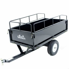 GeoTech MAXI hinattava kippikärry ajoleikkurille 450 kg 145 71 32 cm
