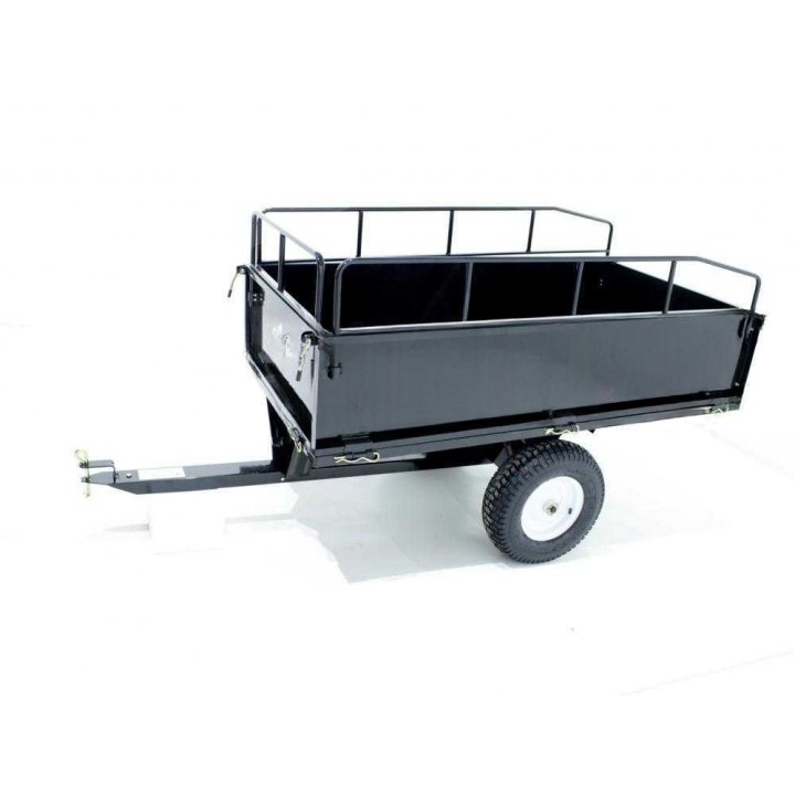 GeoTech MAXI hinattava kippikärry ajoleikkurille, 450 kg, 145 × 71 × 32 cm