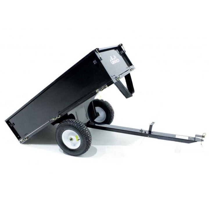 GeoTech MAXI hinattava kippikärry ajoleikkurille, 450 kg, 145 × 71 × 32 cm
