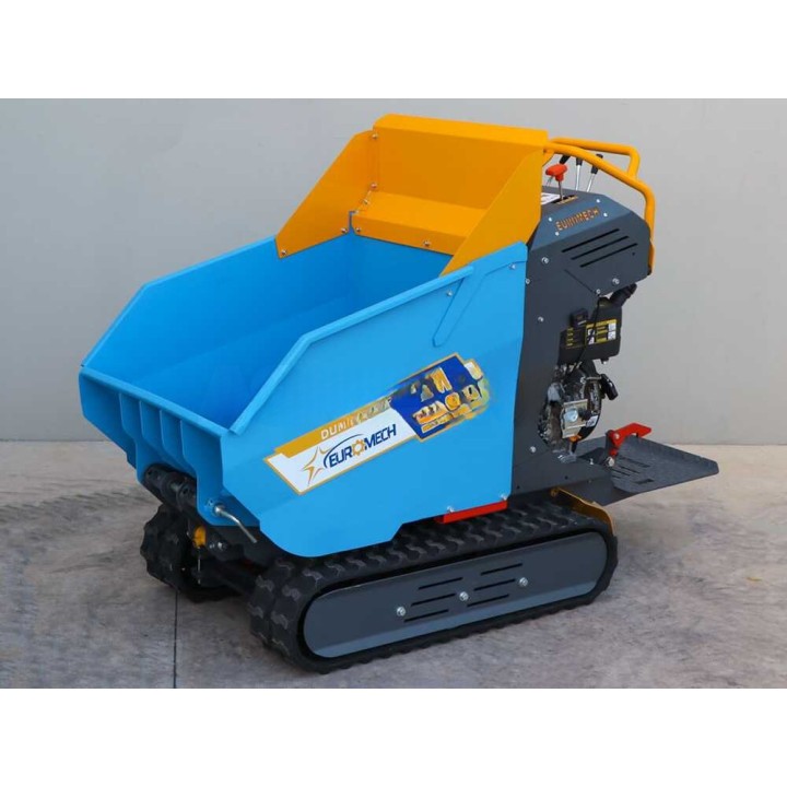 EM500L-Dump telaketjukuljetin, dumper-lava 500 kg, 6,5 HP diesel, hydraulinen kippaus