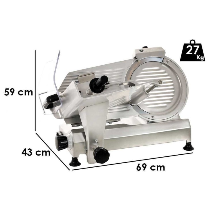 FAC F300CL painovoimasyöttöinen lihaleikkuri, 245 W, 300 mm:n terä, CE Professional