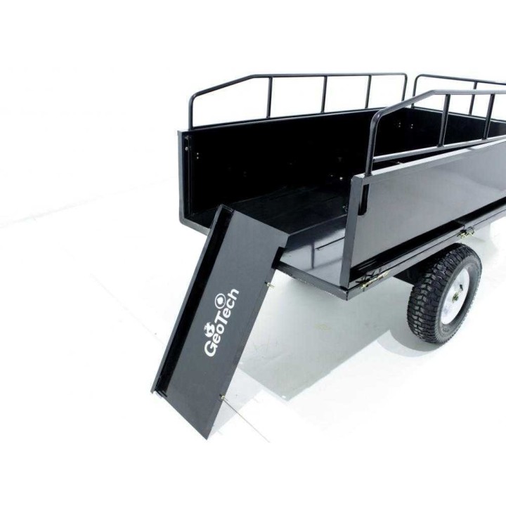 GeoTech MAXI hinattava kippikärry ajoleikkurille, 450 kg, 145 × 71 × 32 cm