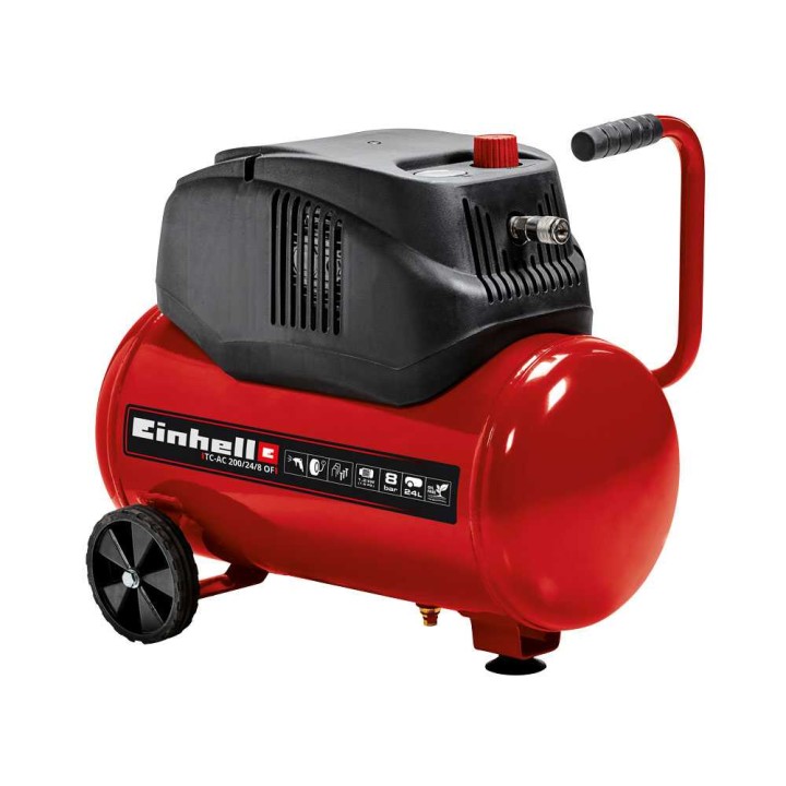 Einhell TC-AC 200/24/8 OF sähkökompressori, 1,5 HP, 24 l, 8 bar