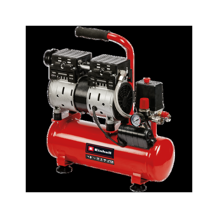 Einhell TE AC 6 Silent öljytön kompressori 0 75 HP 6 l 8 bar