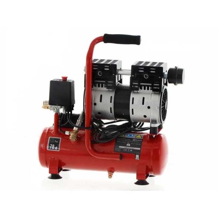 Einhell TE-AC 6 Silent öljytön kompressori, 0,75 HP, 6 l, 8 bar