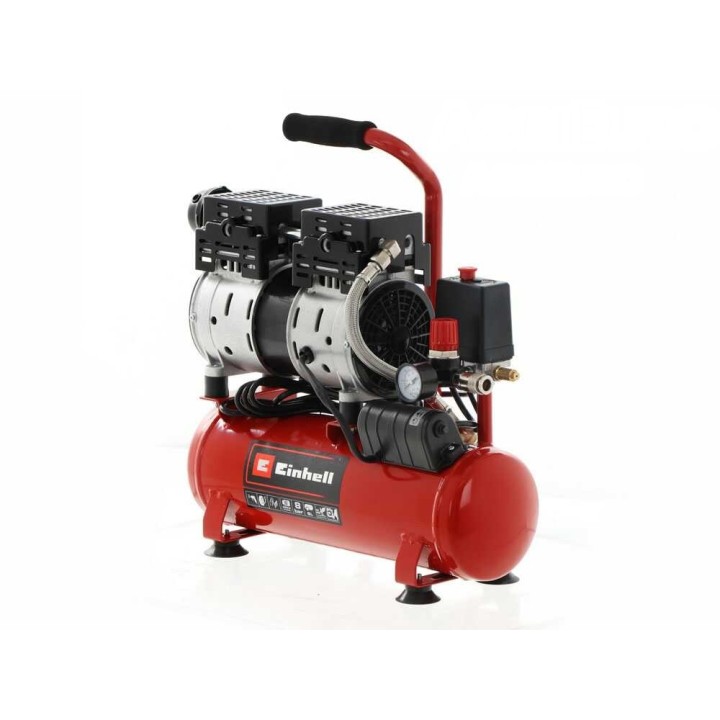 Einhell TE-AC 6 Silent öljytön kompressori, 0,75 HP, 6 l, 8 bar