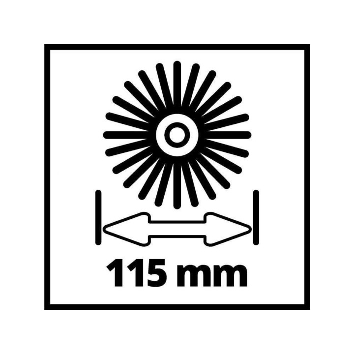 Einhell PICOBELLA Soft nylonharja puupinnoille ja tekonurmelle, Ø 115 mm