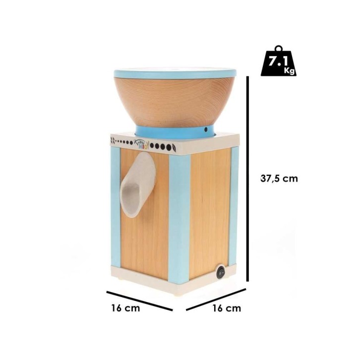 KoMoMio Blu sähköinen kivijauhomylly, pyökkipuu, 360 W
