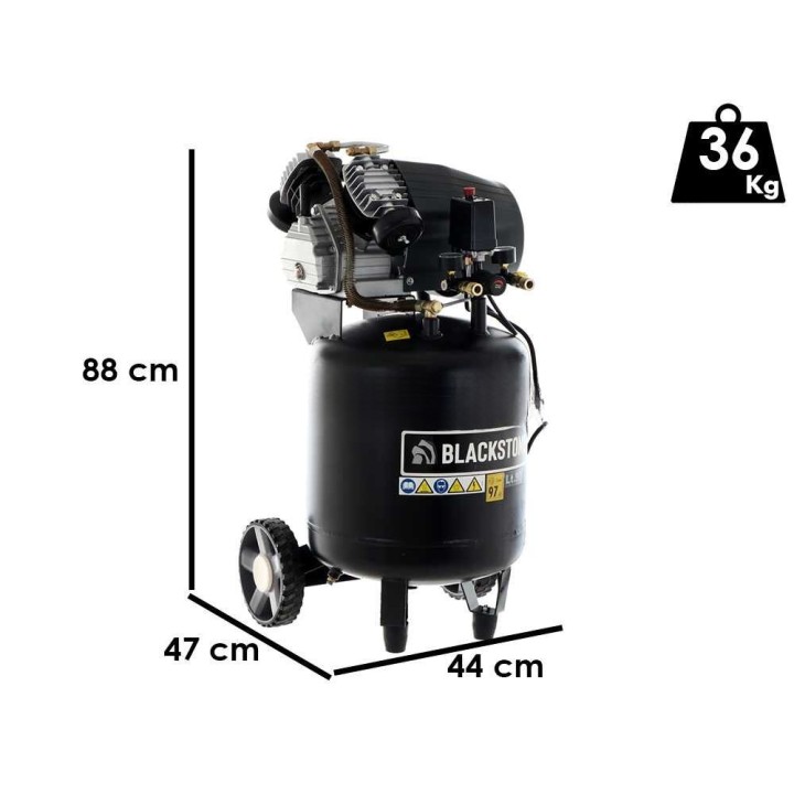 BlackStone V-LBC 50-30V pystymallinen kompressori, 3 HP, 50 l, 10 bar