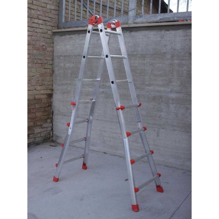 Gierre Peppina AL002 teleskooppitikas, 2 × 8 askelmaa, 3,81 m, alumiini