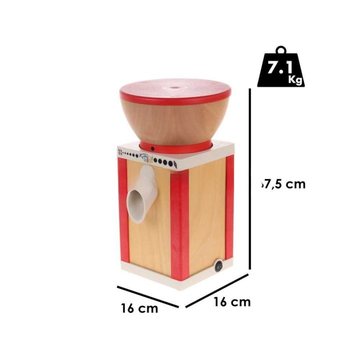 KoMoMio Rosso kivimylly jauhoille, pyökki, 360 W