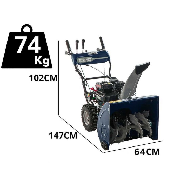 BullMach BM-61 LWE lumilinko, Loncin H200, 6,5 HP, 61 cm, sähköstartti
