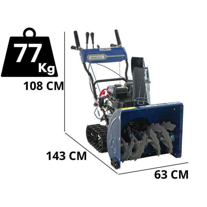 BullMach BM-61 LTE telavetoinen lumilinko, Loncin H200, 6,5 HP, 61 cm