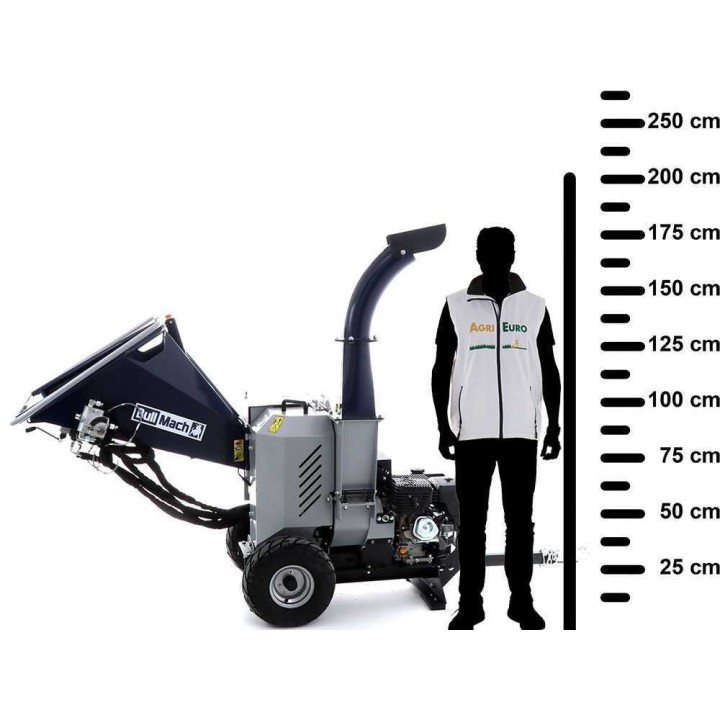 BullMach ZEUS 200 BH-LE biocippuri oksille, Loncin 420 cm³, 15 HP, sähkökäynnistys