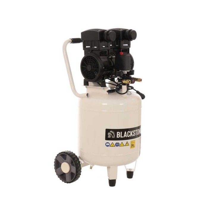 BlackStone V-SBC50-15 öljytön pystymallinen kompressori, 1,5 HP, 50 l, 10 bar